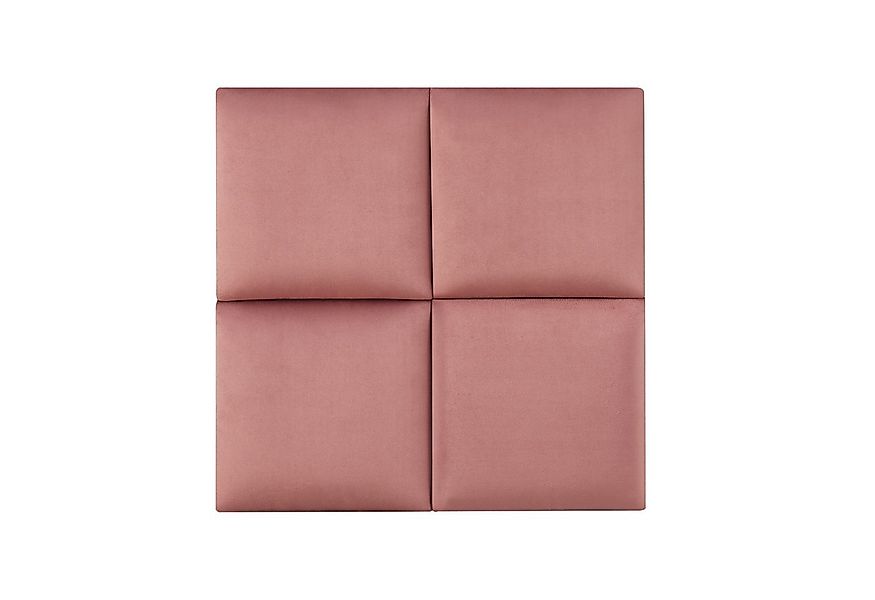 neu.haus Wandpolster, (Set, 4 Stück), »Carpino« Wandkissen Samt 30 x 30 cm günstig online kaufen