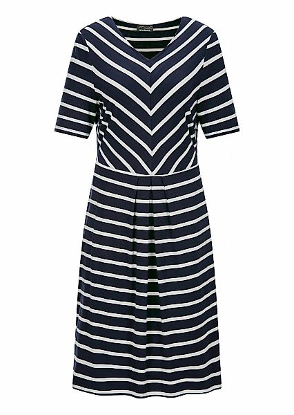 GOLDNER Sommerkleid "Kurzgröße Viskosekleid im Streifen-Look" Ohne Taschen günstig online kaufen