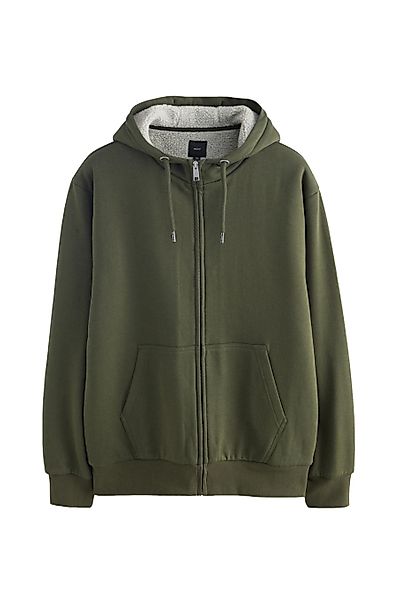 Next Kapuzenfleecejacke Kapuzenjacke mit Borg-Futter (1-St) günstig online kaufen