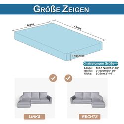 Rosnek Sofahusse Sofa Sitzbezug,Samt Sitzkissenbezug, Stretch,Schonbezug, günstig online kaufen