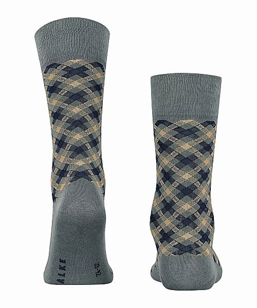 FALKE Smart Check Herren Socken, 39-42, Grau, Kariert, Baumwolle, 12487-317 günstig online kaufen