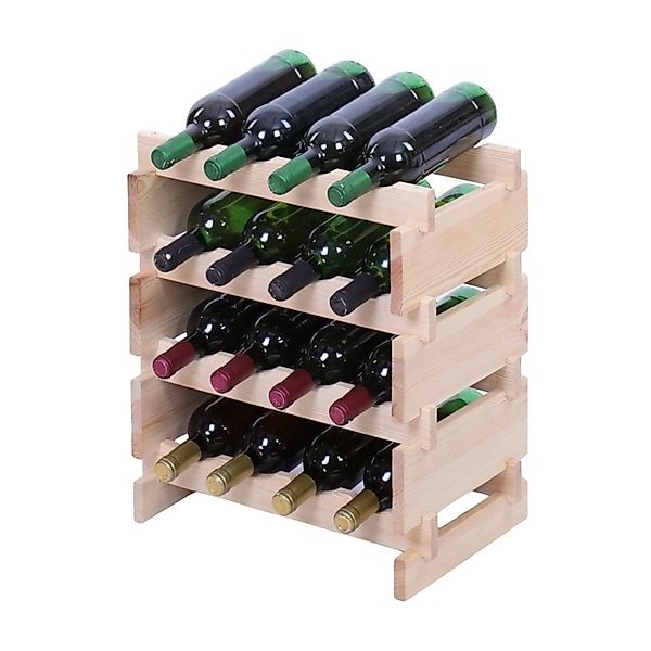PROREGAL Weinregal VINOTECA FLEX PRO HxBxT 51x46x28cm 16 Flaschen Auf 4 Ebe günstig online kaufen