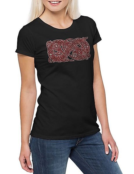 Urban Backwoods Print-Shirt Jörmungandr II Damen T-Shirt Midgard World Schl günstig online kaufen