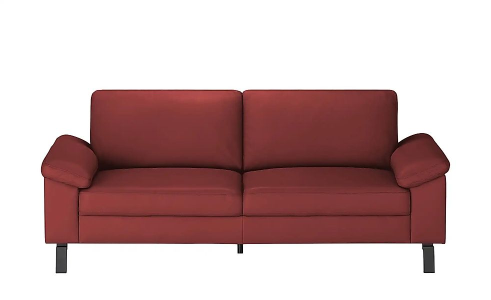 Max Schelling Ledersofa mit Winkelfüßen Maximum ¦ rot ¦ Maße (cm): B: 204 H günstig online kaufen