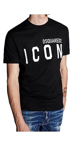 Dsquared2 Print-Shirt Dsquared2 ICON T-Shirt Schwarz günstig online kaufen