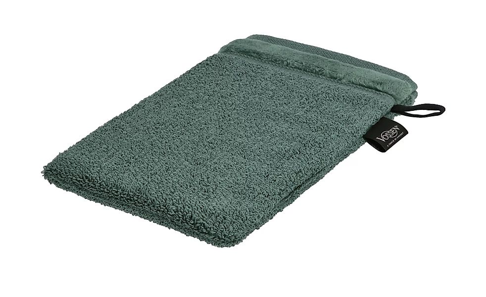 VOSSEN Waschhandschuh  Pure - grün - 100% Bio-Baumwolle - 16 cm - Heimtexti günstig online kaufen