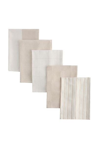 Next Geschirrtuch Geschirrtücher mit Webmuster, 5er-Set, (5-tlg) günstig online kaufen