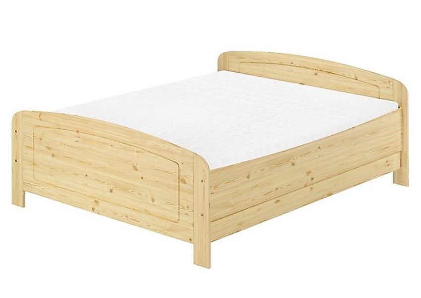 ERST-HOLZ Bett Gemütliches Doppelbett 200x200 extra hoch Echtholzbett Kiefe günstig online kaufen