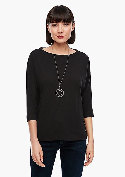 s.Oliver 3/4-Arm-Shirt T-Shirt mit Fledermausärmeln günstig online kaufen