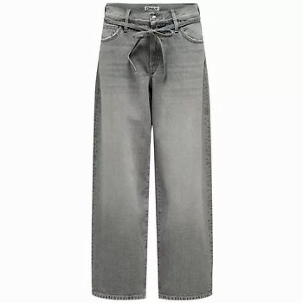 Only  Jeans 15338246 ONLGIANNA MW STRAIGHT-DENIM GREY günstig online kaufen