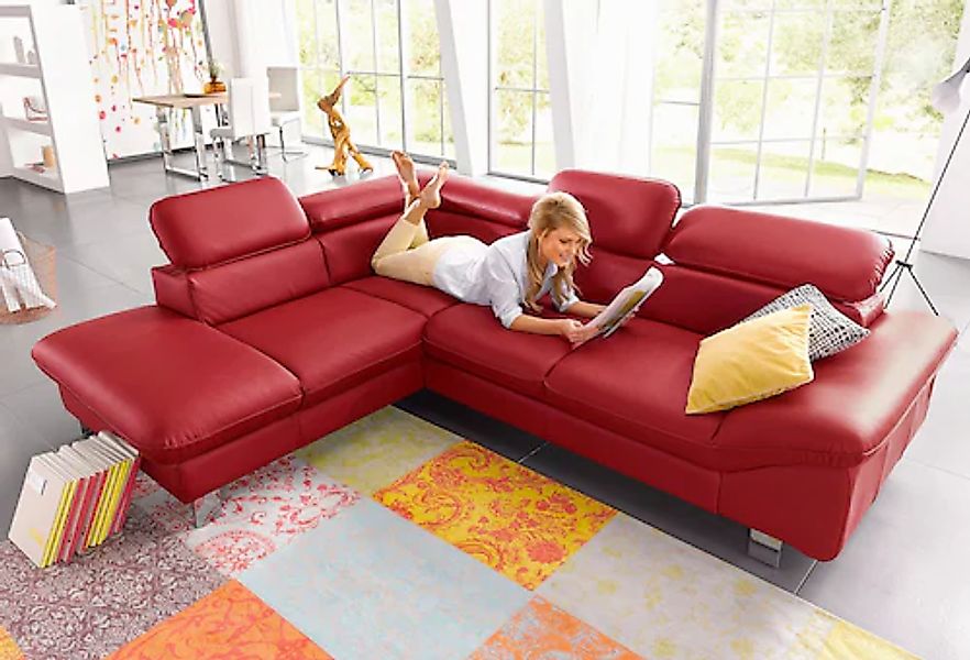 COTTA Ecksofa »Driver L-Form« mit Kopfteilverstellung, wahlweise mit Bettfu günstig online kaufen