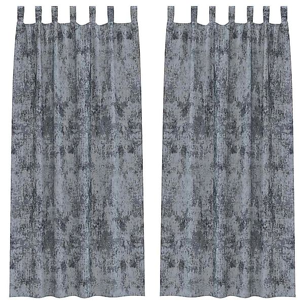 vidaXL Vorhänge 2 Stk Silbergrau 245 x 140 cm Samt 4107721 günstig online kaufen