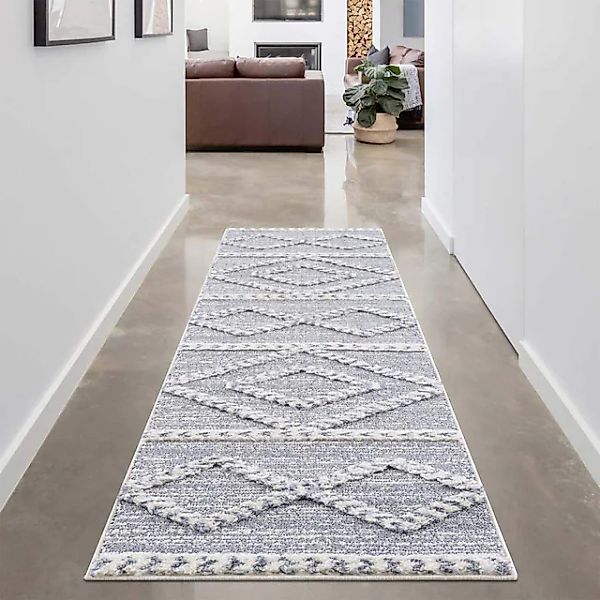 Carpet City Hochflor-Teppich »Focus 3022«, rechteckig, 20 mm Höhe, Läufer, günstig online kaufen