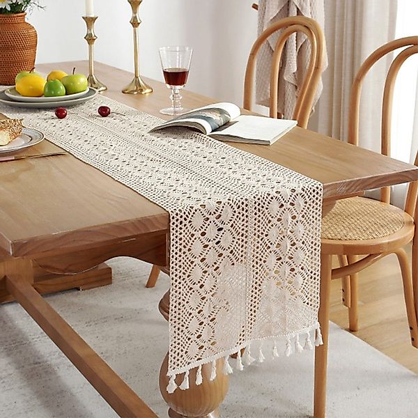 NUODWELL Tischläufer Tischläufer Boho, Hochzeit Tischdecke, günstig online kaufen