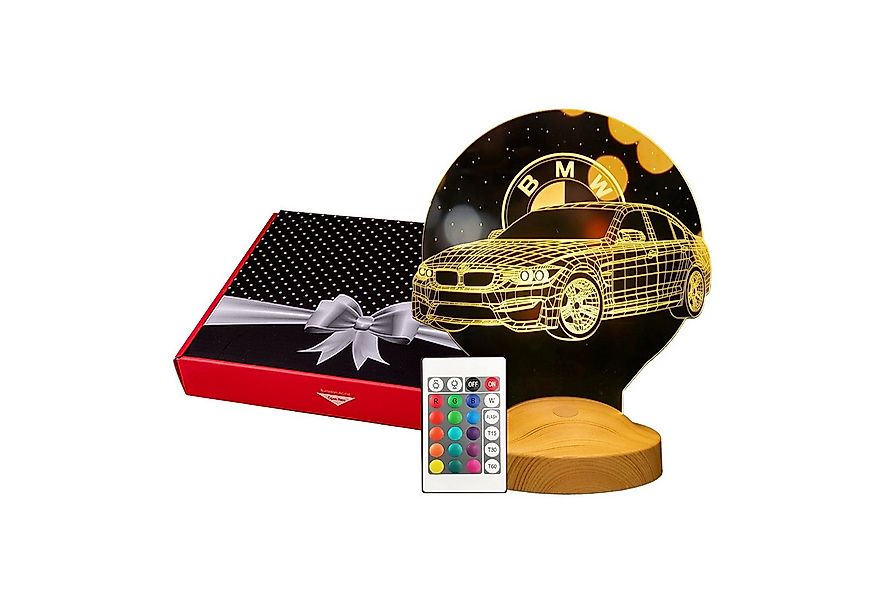 Geschenkelampe LED Nachttischlampe 3D Nachtlicht mit Gravur Geschenkidee fü günstig online kaufen