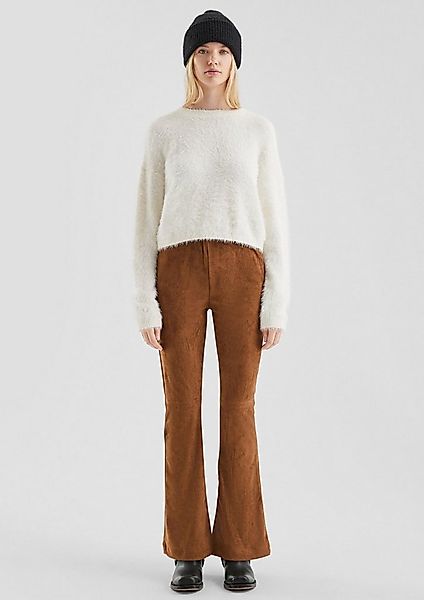 QS Chinos Hose Hose in Wildlederoptik günstig online kaufen