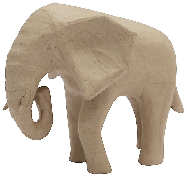 décopatch Dekofigur Afrikanischer Elefant, Pappmaché günstig online kaufen