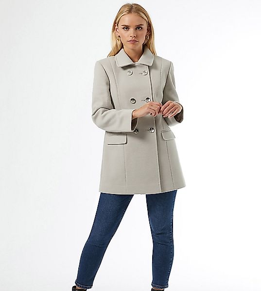 Miss Selfridge Petite – Eleganter Mantel in Grau günstig online kaufen