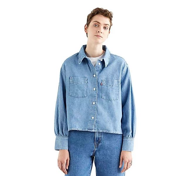 Levi's – Kastenförmiges Utility-Hemd in Blau günstig online kaufen