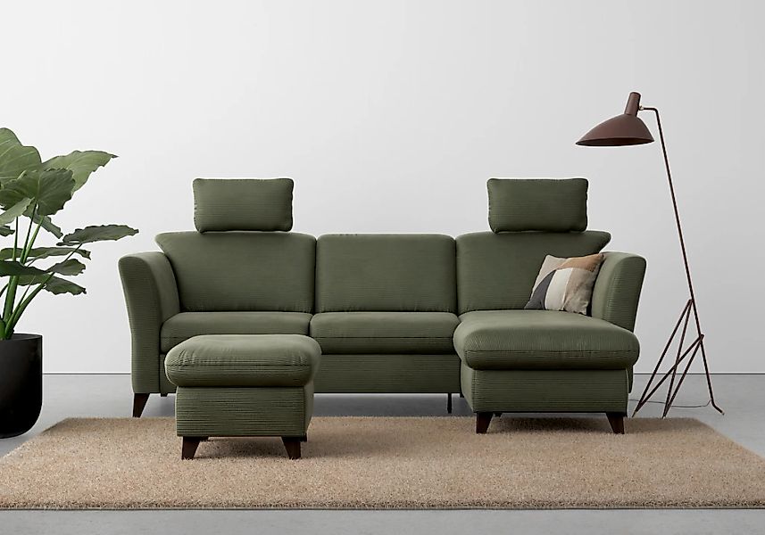 Home affaire Ecksofa "Trelleborg L-Form", wahlweise mit Bettfunktion und Be günstig online kaufen