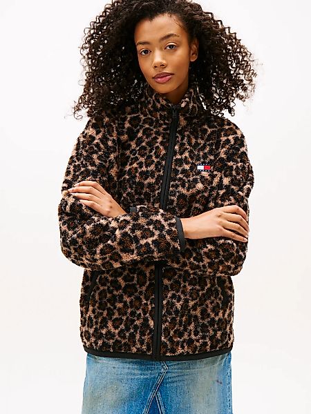 Tommy Jeans Sweatjacke "TJW ZIP THROUGH BADGE TEDDY" günstig online kaufen