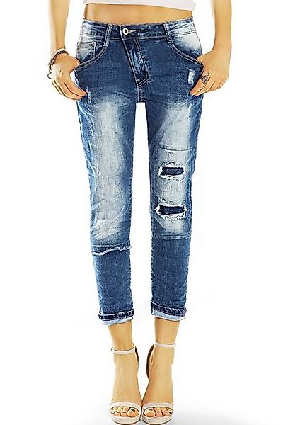 be styled Boyfriend-Jeans 7/8 Damen Jeanshosen, destroyed look medium waist günstig online kaufen