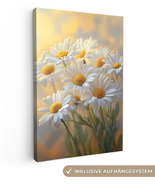 OneMillionCanvasses® Leinwandbild Gänseblümchen - Weiß - günstig online kaufen