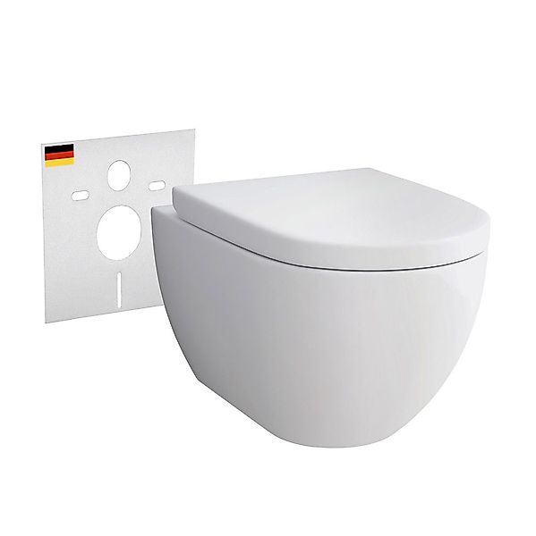 Alpenberger Tiefspül-WC - Wand WC Spülrandlos günstig online kaufen
