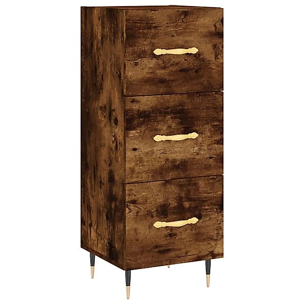 vidaXL Sideboard Räuchereiche 34,5x34x90 cm Holzwerkstoff 828585 günstig online kaufen