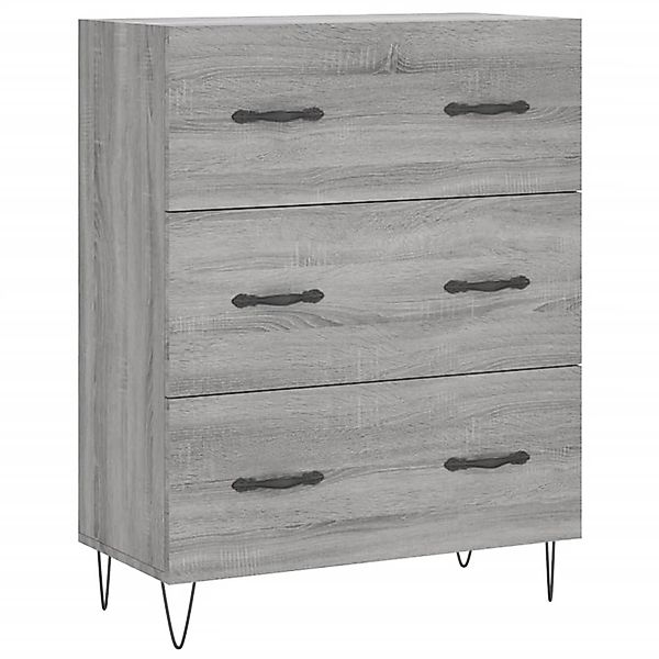 vidaXL Sideboard Grau Sonoma 69,5x34x90 cm Holzwerkstoff 827850 günstig online kaufen