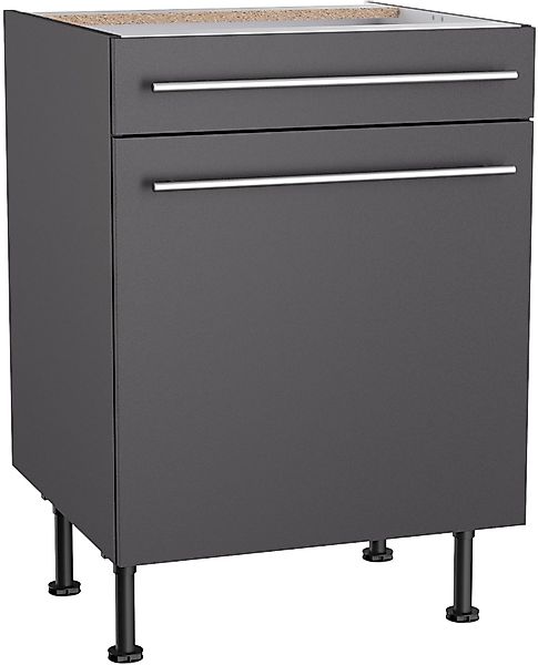 KOCHSTATION Unterschrank "KS-Bern2", Breite 60 cm, 1 Tür, 1 Schubkasten, 1 günstig online kaufen