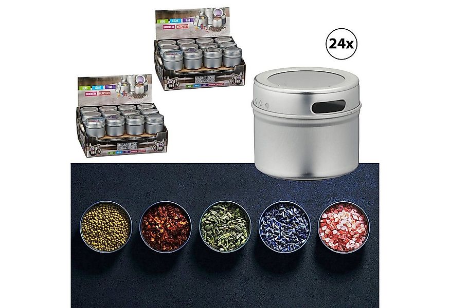 CEPEWA Gewürzbehälter Aufbewahrungsdosen magnetisch 24er Set Gewürzdosen günstig online kaufen