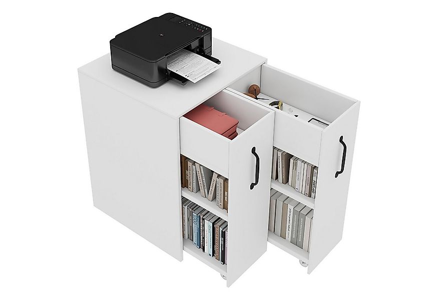 REDOM Aktenschrank mit 360° Rollen (Einzelschrank, Nachttisch, 1-St., mit F günstig online kaufen