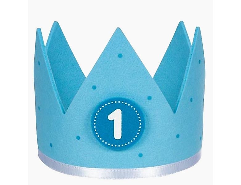 goki Geburtstagskerze Geburtstagskrone blau (packung, 7-tlg), mit abnehmbar günstig online kaufen