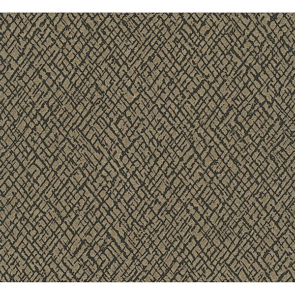 Marburg Vliestapete Papis Loveday Struktur Schwarz-Gold FSC® günstig online kaufen