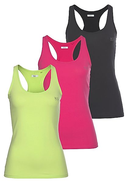 H.I.S Tanktop (Packung, 3er-Pack) Softer Feinripp günstig online kaufen