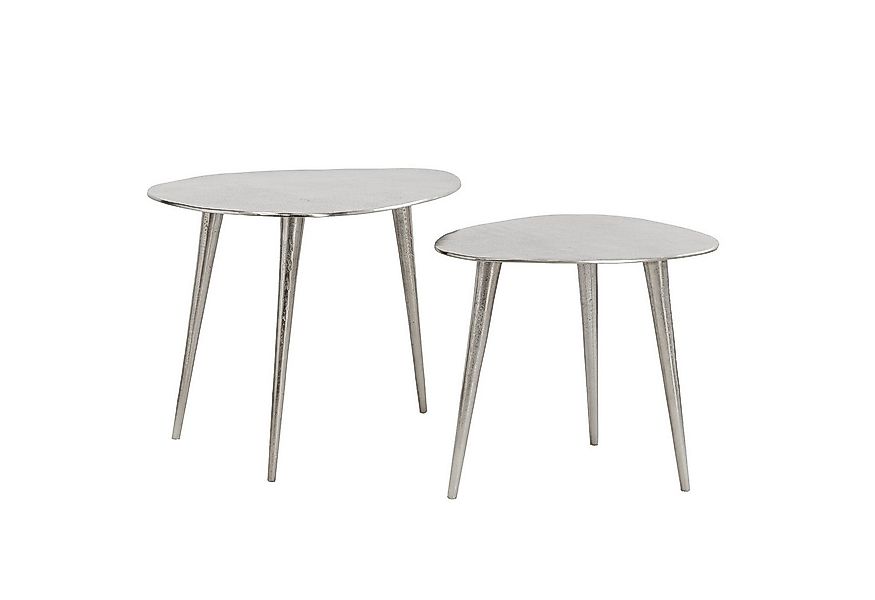 riess-ambiente Couchtisch ELEMENTS 50cm silber (Set, 2-St), Wohnzimmer · Me günstig online kaufen