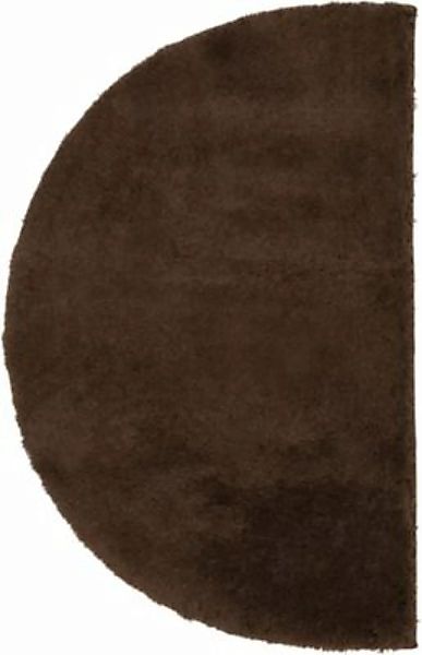 Erwin Müller Duschvorlage  halbrund Kefalonia braun Gr. 50 x 80 günstig online kaufen