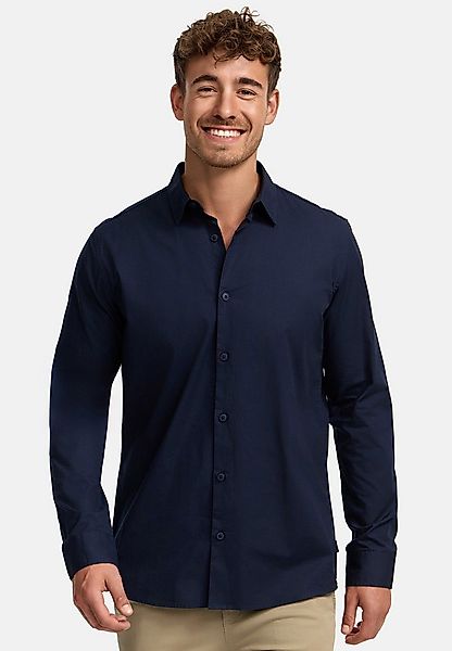 Indicode Langarmhemd Herren INKamby Herrenhemd Langarm mit einem Kentkragen günstig online kaufen