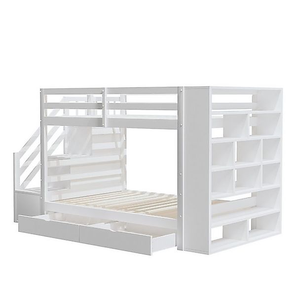 STILVORA Etagenbett 90×200 Kinderbett mit Matratze,Bettgestell mit Stauraum günstig online kaufen