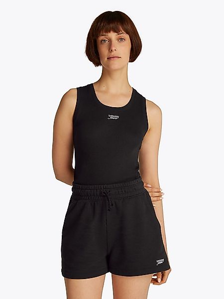 Tommy Jeans Tanktop TJW SLIM SCRIPT RIB TANK TOP mit Logostickerei günstig online kaufen