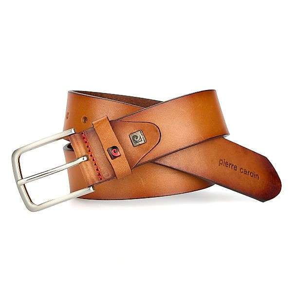 Pierre Cardin Gürtel aus Glattleder, Überlänge Farbe hellbraun Größe: 120 günstig online kaufen