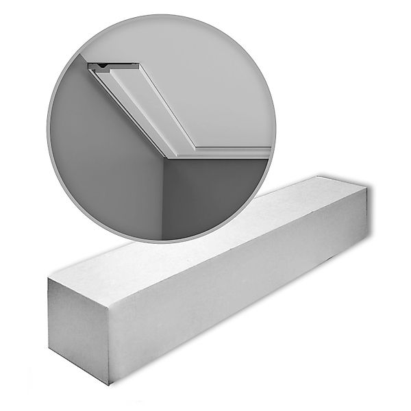 ORAC DECOR CX161 AXXENT Zierleisten 1 Karton Set 2 Stuckleisten 4 m Weiß günstig online kaufen