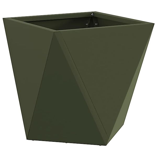 vidaXL Pflanzkübel Olive Grün 30 x 30 x 30 cm Stahl 883814 günstig online kaufen