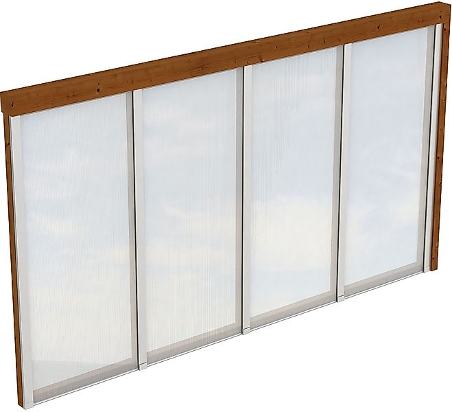 Skan Holz Seitenwand m. Polycarbonatplatten (WA) 355 x 200 cm Fichte Eiche günstig online kaufen