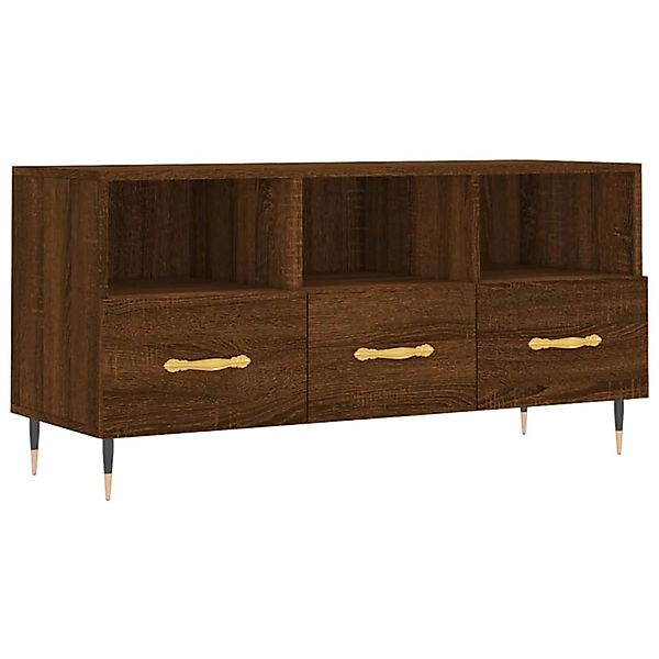 VidaXL TV-Schrank Braun Eichen-Optik 102x36x50 cm Holzwerkstoff  Modell 2 günstig online kaufen