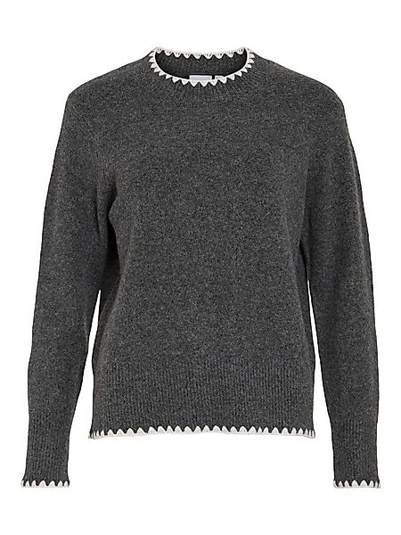 Vila Rundhalspullover VIHEFNA STITCH DETAIL günstig online kaufen
