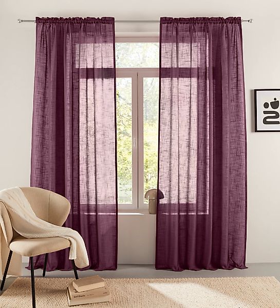 LeGer Home by Lena Gercke Gardine "Marusha" Stangendurchzug 1 Stk. tlg. 1 S günstig online kaufen