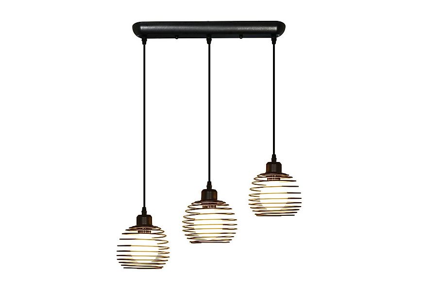 ZMH Pendelleuchte Vintage Pendelleuchte Schwarz E27 Pendellampe aus Metall, günstig online kaufen