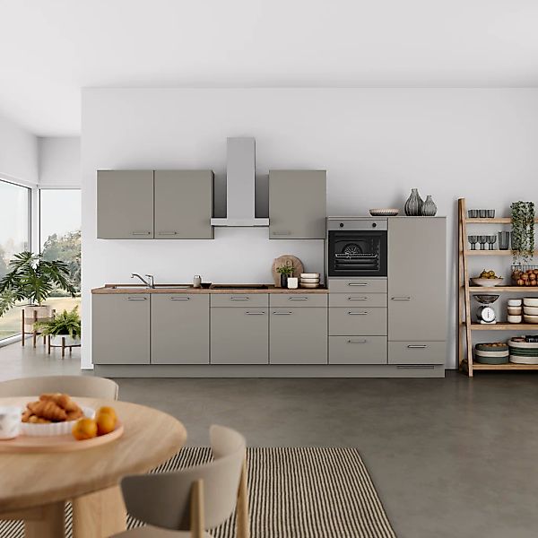 nobilia Küchenzeile ""Laser I", Ausrichtung wählbar, Breite 360 cm" vormont günstig online kaufen